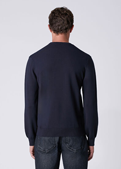Beymen Club Navy Blue Basic Sweater - 5