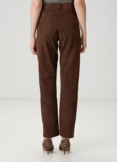 Beymen Club Vizon Cigarette Deri Pantolon - 4