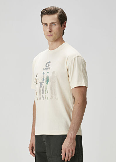 C.P. Company British Sailor Cream T-Shirt - 3
