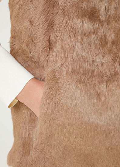 Beymen Club Bej Kapüşonlu Çift Taraflı Yelek - 5