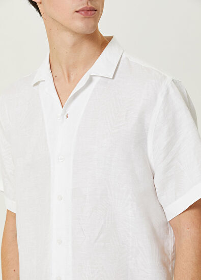 Network Beyaz Jakarlı Gömlek - 5