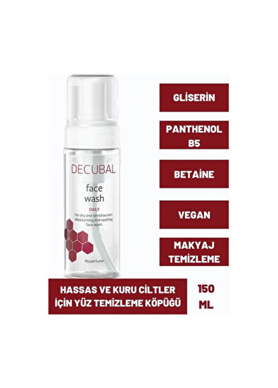 Decubal Basic Repair Onarıcı Yüz Kremi 100 ml + Face Wash Yüz Yıkama Jeli 150 ml +Face Vital Yüz Kremi 50 ml Cilt Bakım Seti - 7
