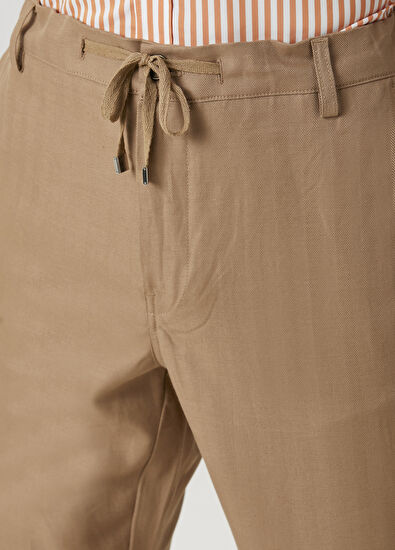 Beymen Club Deve Tüyü Beli Kordonlu Pantolon - 4