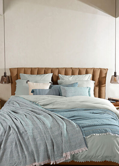 Buldan's Ophelia Off White Cotton Double Duvet Cover Set 200 x 220 cm - 3