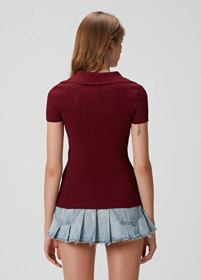 Balenciaga Bordo Polo T-shirt - 4