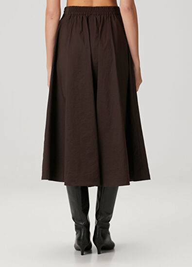 Mkdt Studio Novo Brown Midi Skirt - 4