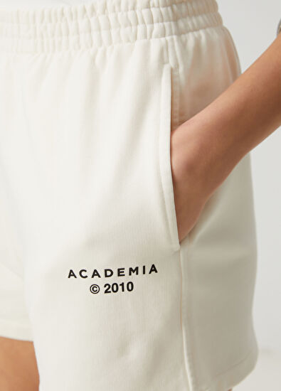 Academia Ekru Jersey Şort - 6