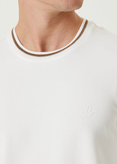 Beymen Club Beyaz Yakası Petek Çizgi Detaylı Sweatshirt - 6