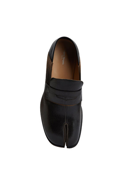 Maison Margiela Tabi Brown Men's Leather Loafers - 4