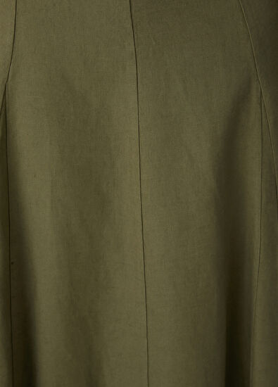 Beymen Club Haki Maksi Keten Etek - 5