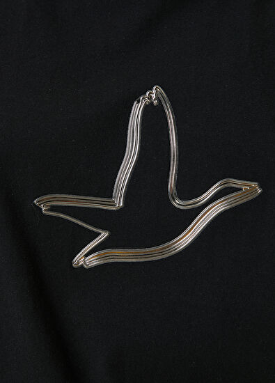 Beymen Club Siyah Kaz Logo Detaylı T-shirt - 5