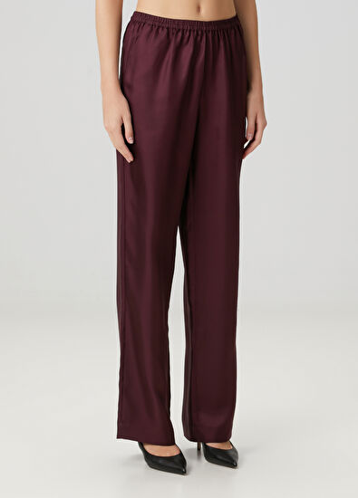 Loulou de Saison Alera Mürdüm İpek Pantolon - 3