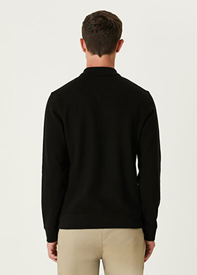 Black Polo Sweatshirt Beymen Club Black Polo Sweatshirt - 5