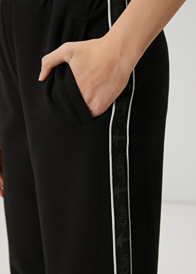 Beymen Club Black Club Striped Carrot Joggers - 7