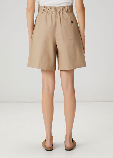 Beymen Club Beige pleated detailed shorts - 6