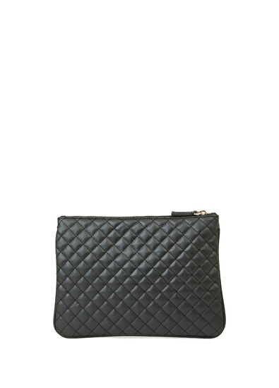 Siyah Kapitoneli Kadın El Portföyü - Görsel 5