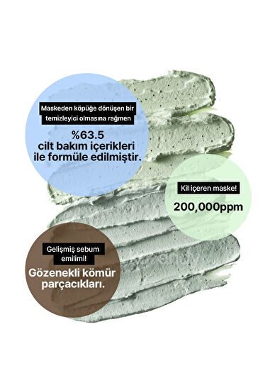 Mamonde Amazing Deep Mint Charcoal-ate Mask To Foam Cleanser Gözenek Arındırıcı ve Serinletici Nane & Kömür İçeren Maske Köpük Temizleyici 135 gr - 7