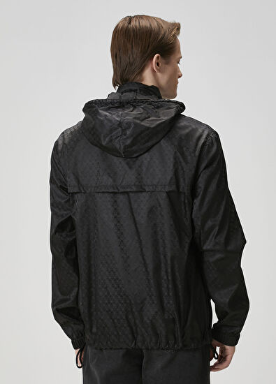 Alexander McQueen Black Patterned Raincoat - 4
