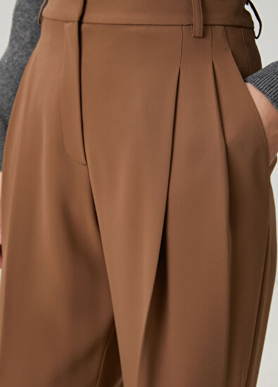 Beymen Club Kahverengi Pileli Pantolon - 5