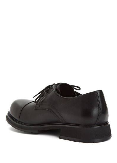 Balenciaga Truck Black Men's Leather Loafer - 3