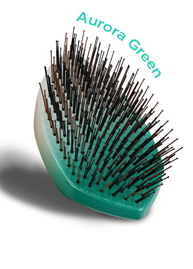 FENDA Profesyonel Aurora Green 4 Pinli Oval Yeşil Saç Fırçası - 4