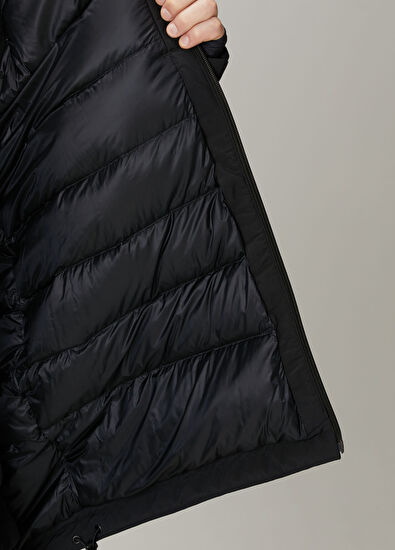 MM6 x Salomon Siyah Kapüşonlu Parka - 7