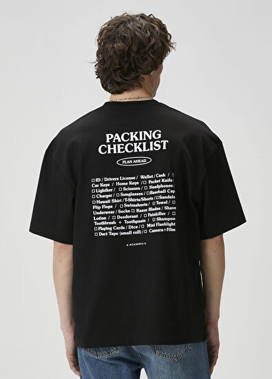 Academia Black Logo Basic T-shirt - 6