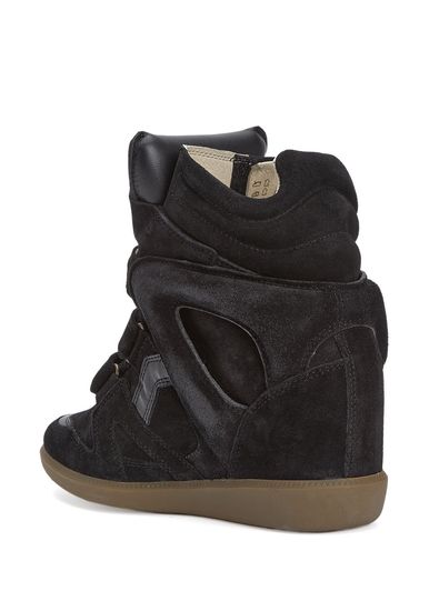 Isabel Marant Bekett Siyah Kadın Süet Sneaker - 3