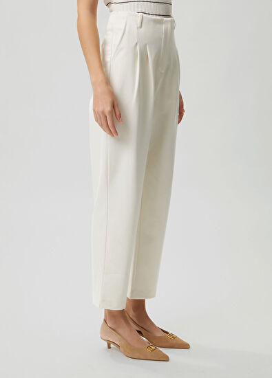 Beymen Club Kırık Beyaz Havuç Form Eşofman Altı - 5