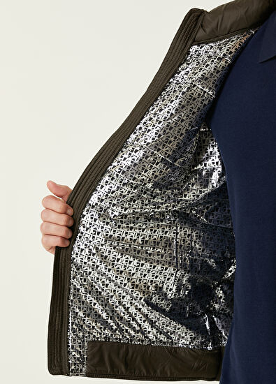 Beymen Club Haki Kapüşonlu Puff Mont - 10