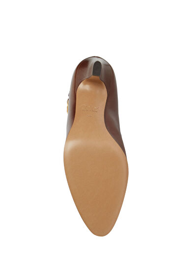 Chloe Brown Heeled Leather Boots - 5