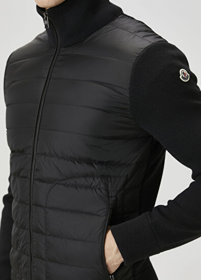 Moncler Black Quilted Garnish Coat - 5