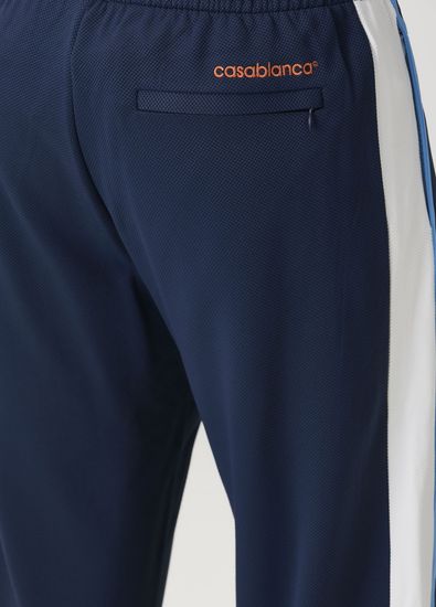 Casablanca Navy Blue Pique Track Pants - 5