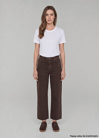 Beymen Club Brown Wide Leg Jeans - 7