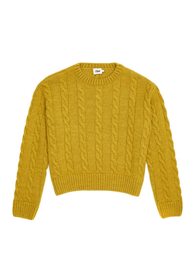 Beymen Club Fat Green Hair Braided Wool Sweater - 7