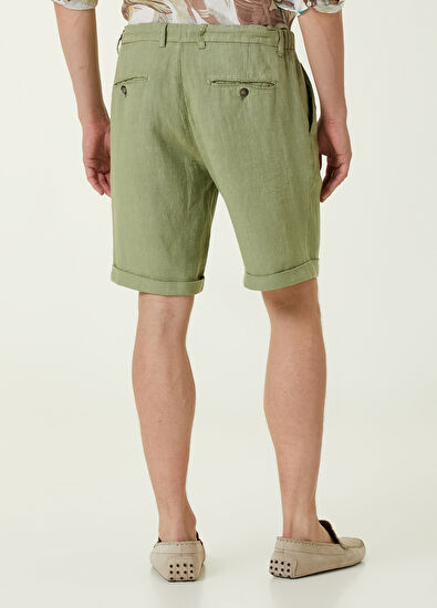 Beymen Club Regular Fit Çağla Keten Şort - 3