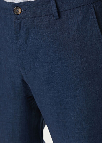 Beymen Club Lacivert Keten Pantolon - 4