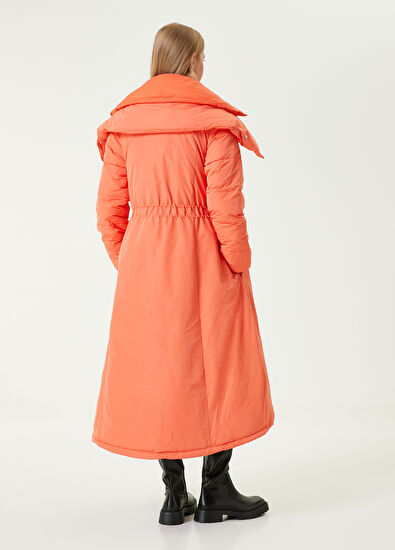 Beymen Club Neon Orange Puff Coat - 6