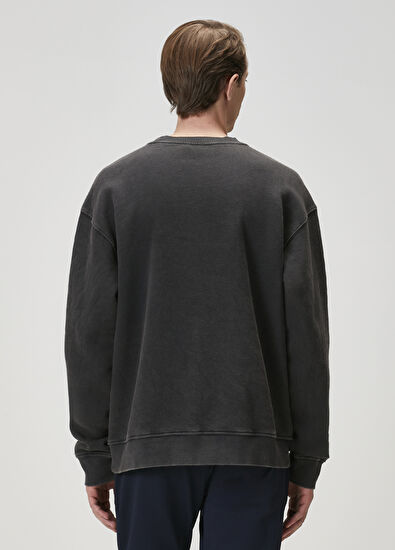 Beymen Club Antrasit Köpek Figürlü Oversized Sweatshirt - 6