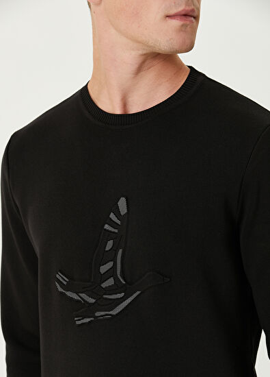 Beymen Club Black Logo Detailed Sweater - 6