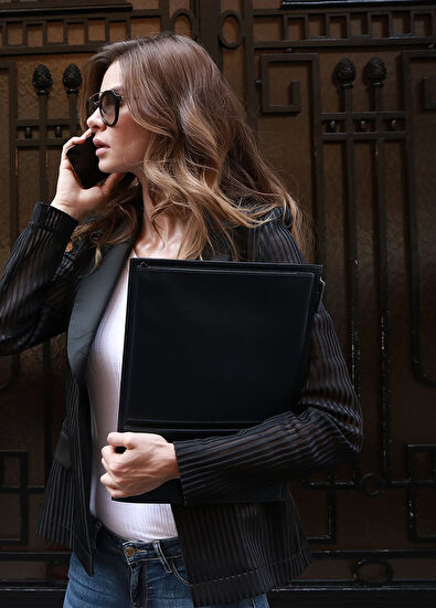 Lexon Flat Dark Blue 14'' Laptop Sleeve - 5