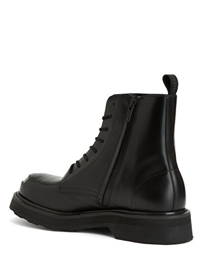 Siyah Erkek Deri Bot - Görsel 4