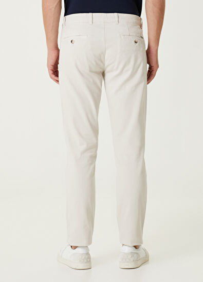 Beymen Club Slim Fit Cream Pants - 3