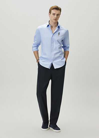 Beymen Club Clubby Blue Oxford Shirt - 4