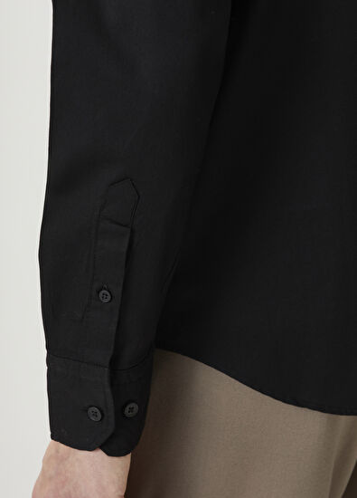 Beymen Club Slim Fit Siyah Oxford Gömlek - 7