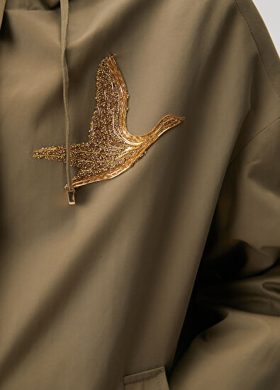 Beymen Club Haki Taşlı Logolu Kaban - 7