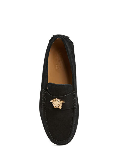 Versace Black Men's Suede Driver - 4