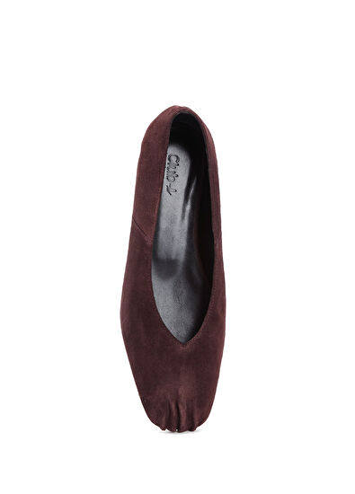 Beymen Club Bordo Drapeli Kadın Süet Babet - 4