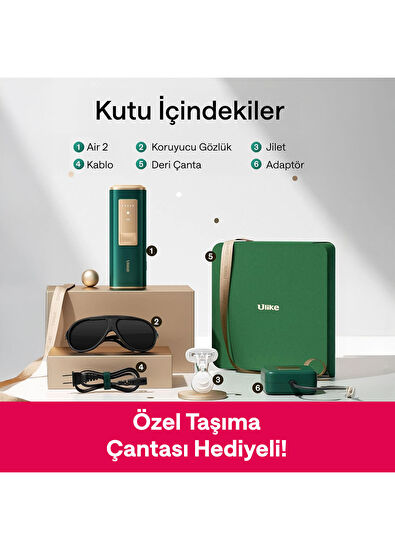 Ulike Air 2 Acısız Safir Buz Soğutma 500.000 Atım IPL Lazer Epilasyon Aleti + Deri Kutu Hediyeli - 5