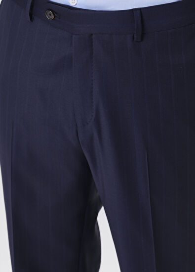 Drop 7 Lacivert Yün Takım Elbise - Görsel 10